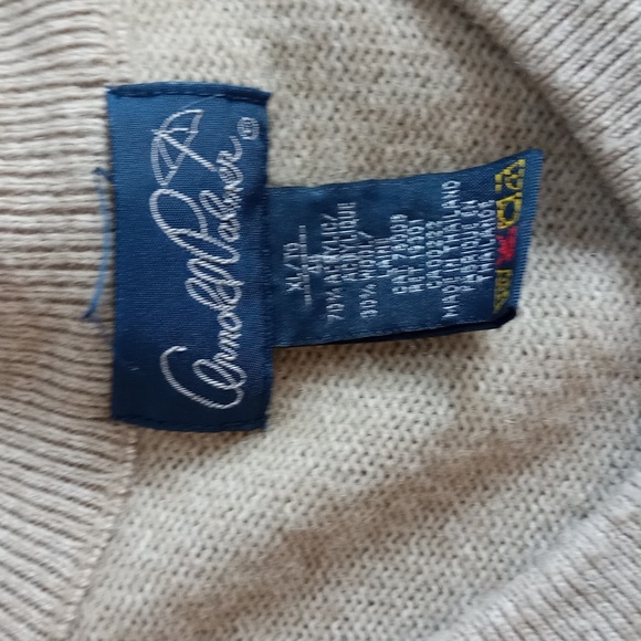 Vintage 90s Arnold Palmer Vneck Wool Sweater - Picture 2 of 4